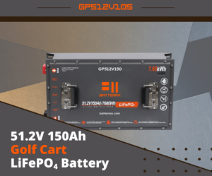 51.2V (48V) 150Ah LiFePO4 Lithium Golf Cart Battery