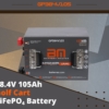 38.4V (36V) 105Ah LiFePO4 Lithium Golf Cart Battery