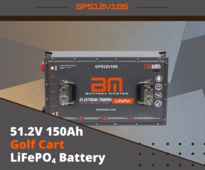 51.2V (48V) 150Ah LiFePO4 Lithium Golf Cart Battery
