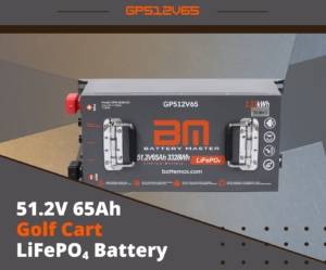 51.2V 65Ah LiFePO4 Lithium Golf Cart Battery