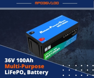 36V 100Ah LiFePO4 Multi-Purpose Lithium Battery